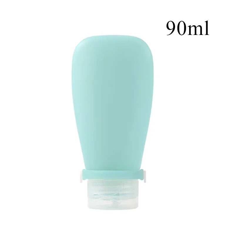 1/2pcs Silicone Travel Bottle Cosmetic Storage Refillable Lotion Bottle Leakproof Shampoo Container Squeeze Tube Empty Bottle