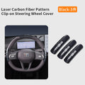 Car carbon fiber pattern steering wheel cover four-season universal non-slip ultra-thin wear-resistant card handle cover
