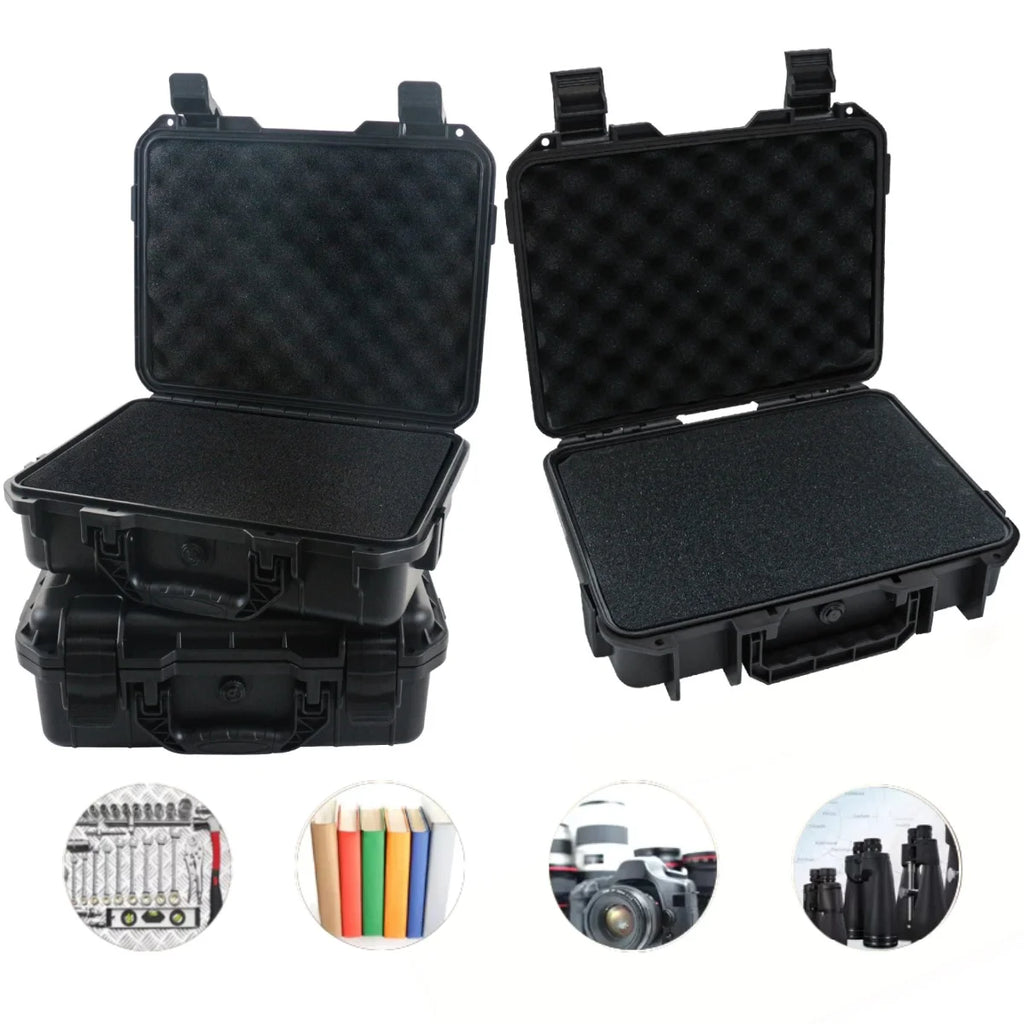 Waterproof Hard Carry Case Bag Tool Case with Sponge Storage Box Suitcase Precision Instrument Safety Tool Box Hardware Toolbox