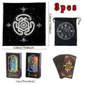 3pcs Wheel of Hecate Tarot Card Set 1 Set of 78 Queen Tarot Cards 1 Tarot Tablecloth 1 Storage Bag Divination Tools Dorm Decor