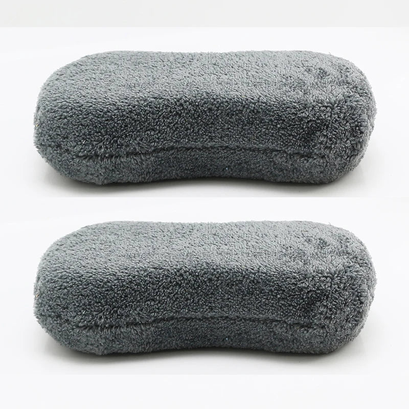Ultra Fine Microfiber Car Wash Sponge Block Soft Large Motorcycle Car Care Details Brush Pad Cleaning Towel Auto Washing Stuff