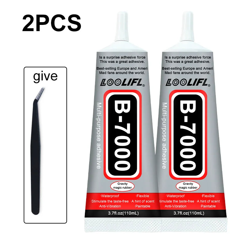 B7000 Industrial Adhesive, Contact Type, Used for Mobile Phone Repair, DIY Crafts, Touchscreen Glass Strong Adhesive, 15ml-110ml
