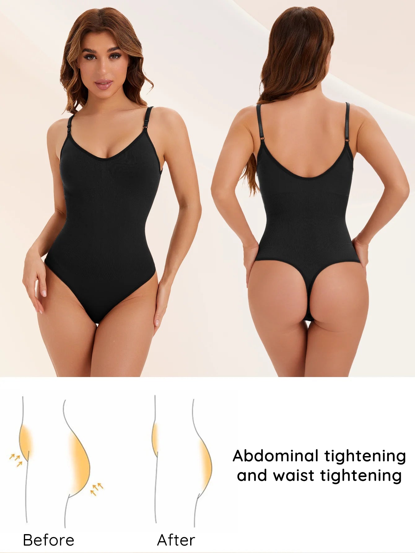 1 Piece Women's Seamless Thong Shapewear Bodysuit Comfort Full Body Underwear One-Piece Cut Sexy Slimming Body Shaper Hot Sale