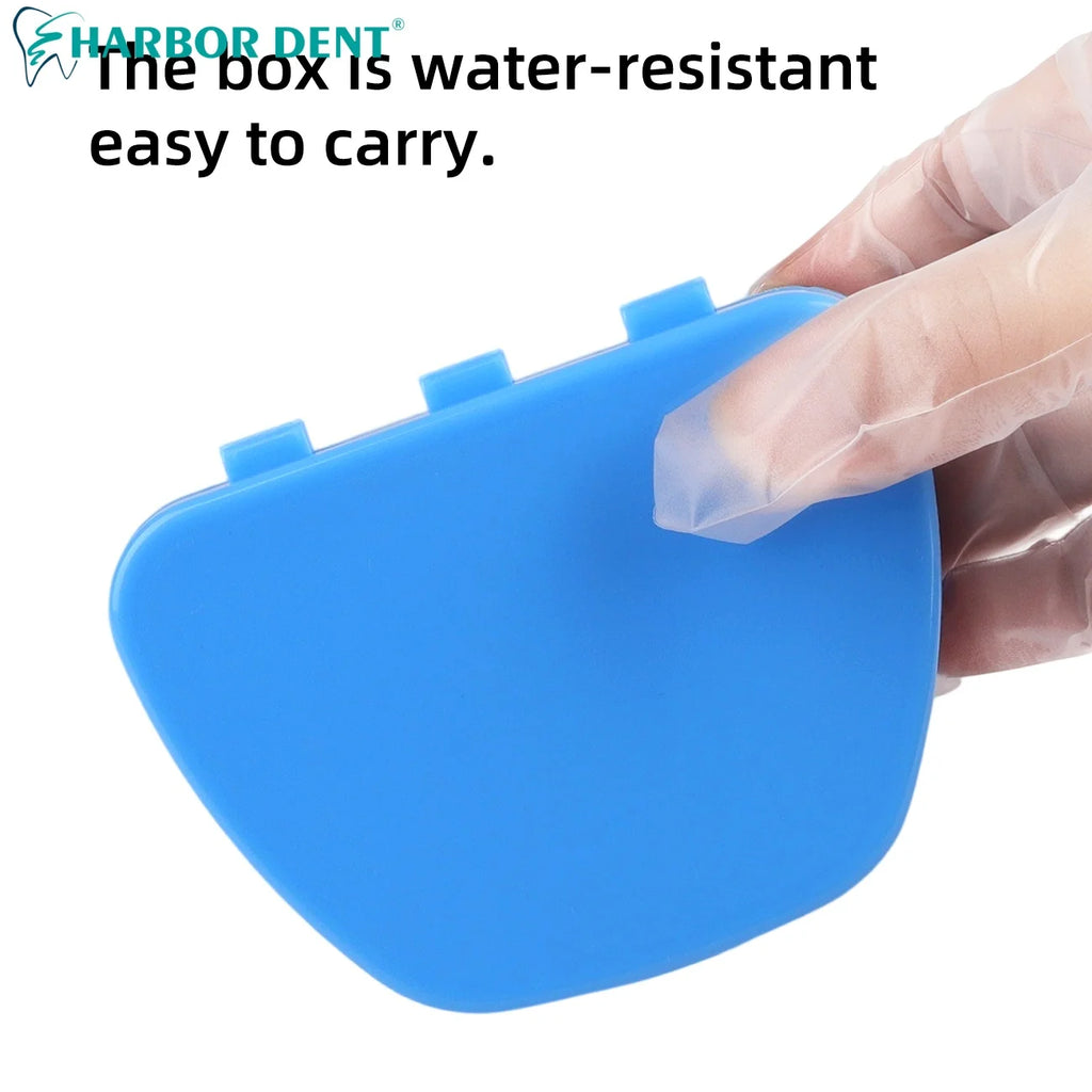 Professional Denture & Retainer Cleaning Case Box - Orthodontic Mouth Guard Holder for Travel Storage, Oral Hygiene Care Or Cle
