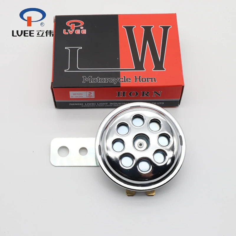LVEE DL70 series 6V 12v 48V 60V motorcycle horn Universal Waterproof Electric Horn 12V 105db Moto bike Motor Scooter Loud Sound