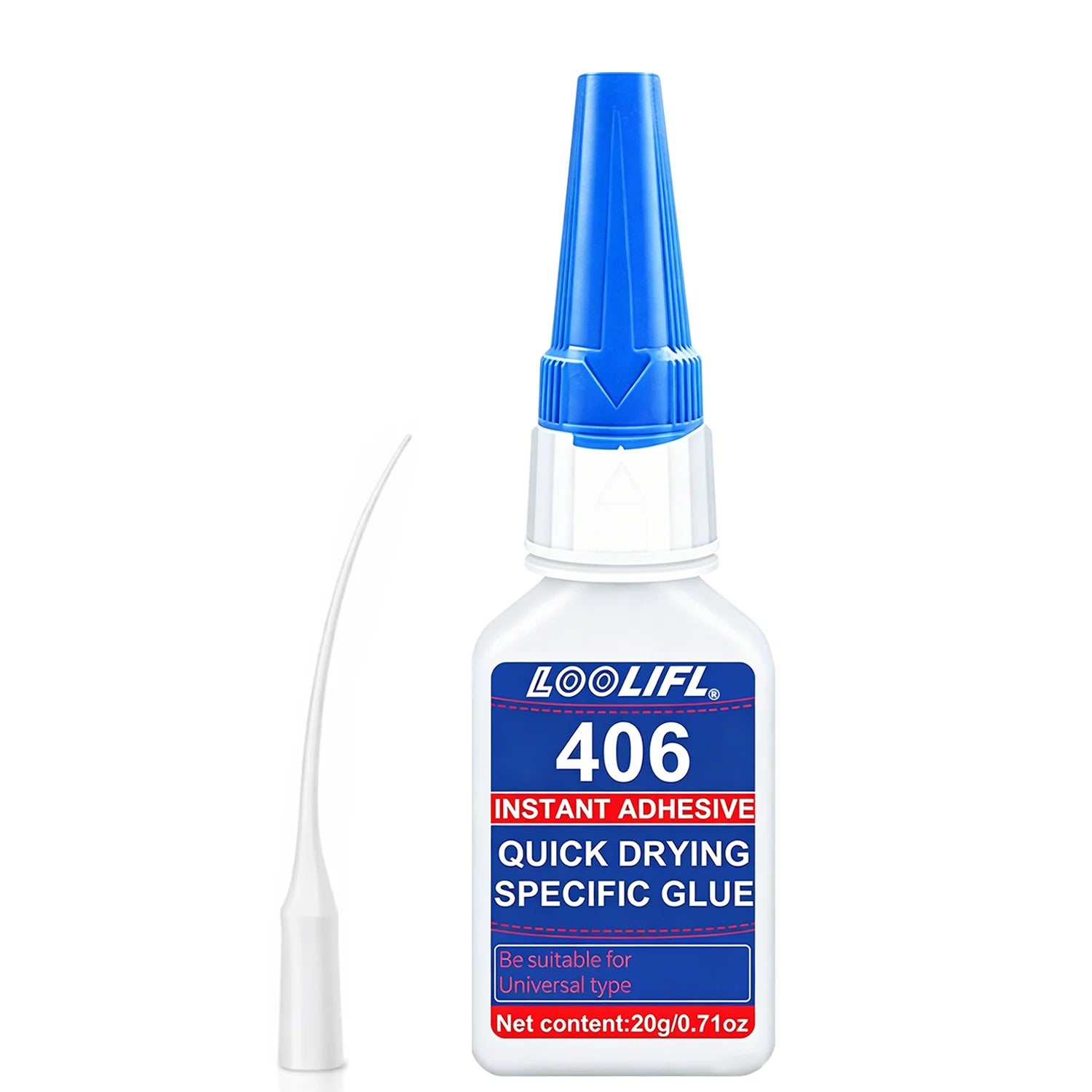 New Super Glue 406 Repairing Glue Instant Adhesive Fast Bonding Ultra-strong Adhesive Long-lasting Colorless Adhesive Glue Tool