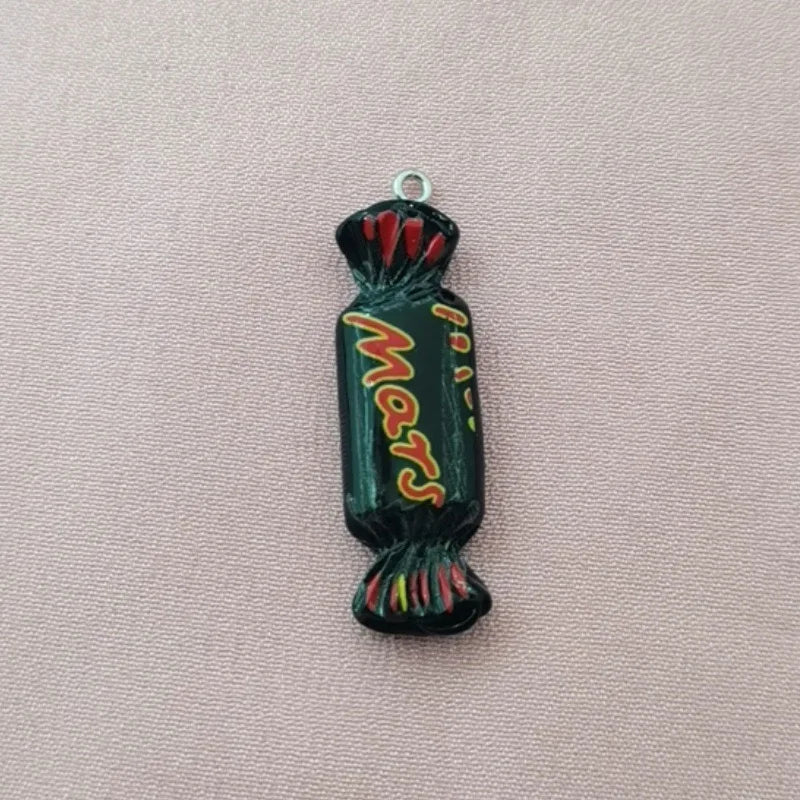10pcs simulation candy and food toy resin pendant, DIY jewelry making earrings, keychain accessories