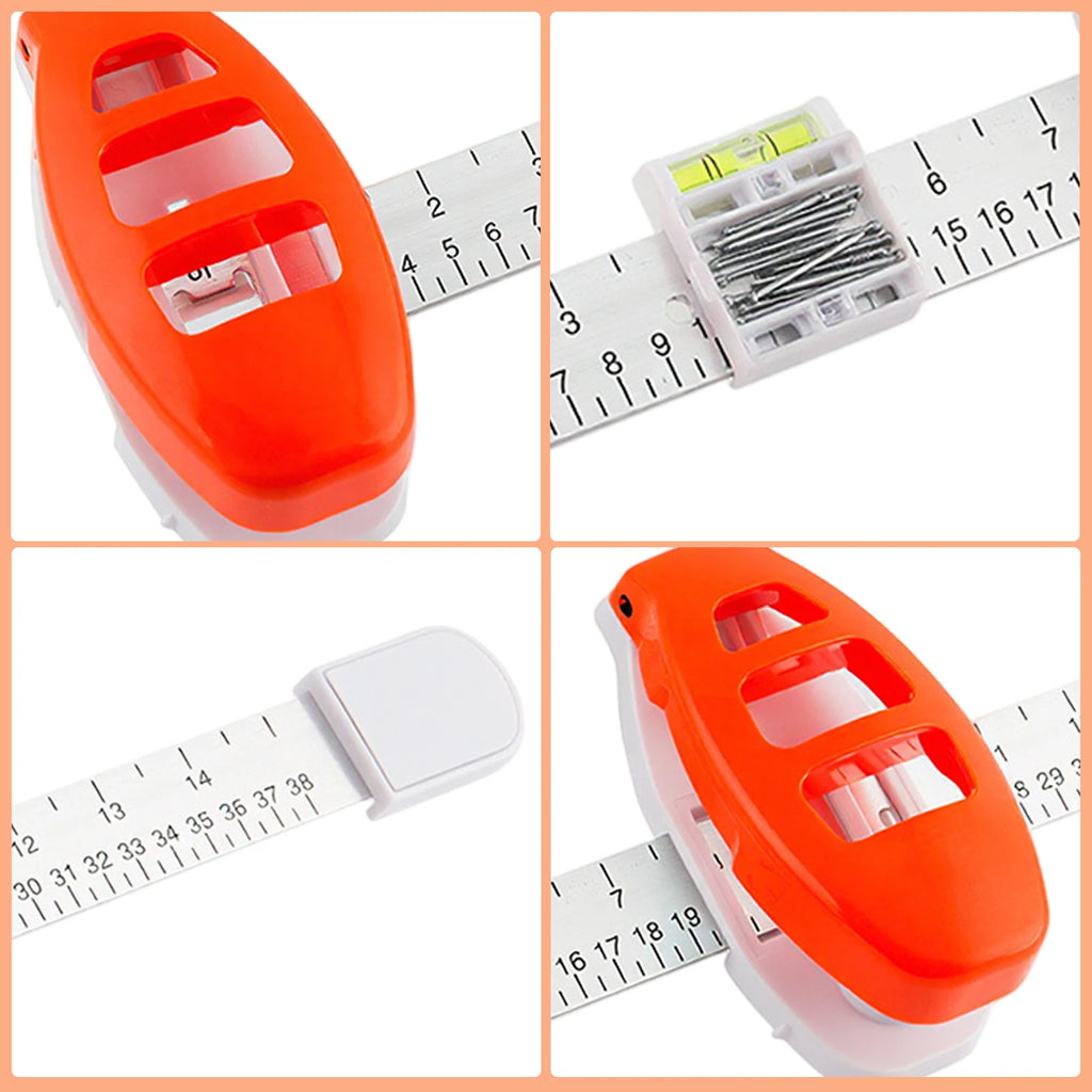 Magnetic Level Ruler Kit with Built in Levels Frame Positioning Tool Lightweight for Precise Photo and Mirror Installation