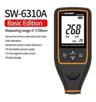 Hot Sell PromotionSNDWAY SW-6310A/B Coating Thickness Gauge 1700um Car Paint Film Tester Automotive Micrometer For Ceramic Metal