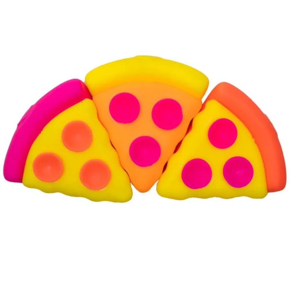 Needoh Pizza Sensory Stress Relief Cube, Fidget Cube for Anxiety Relief, Squeeze Toy for Focus, ADHD, Surprise Box,