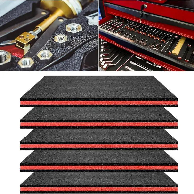3pcs Tool Box Foam Polyethylene Tool Foam Inserts CasesEPE Foam For Organizer Cases Drawer LinerCamera Toolbox Storage Shadow