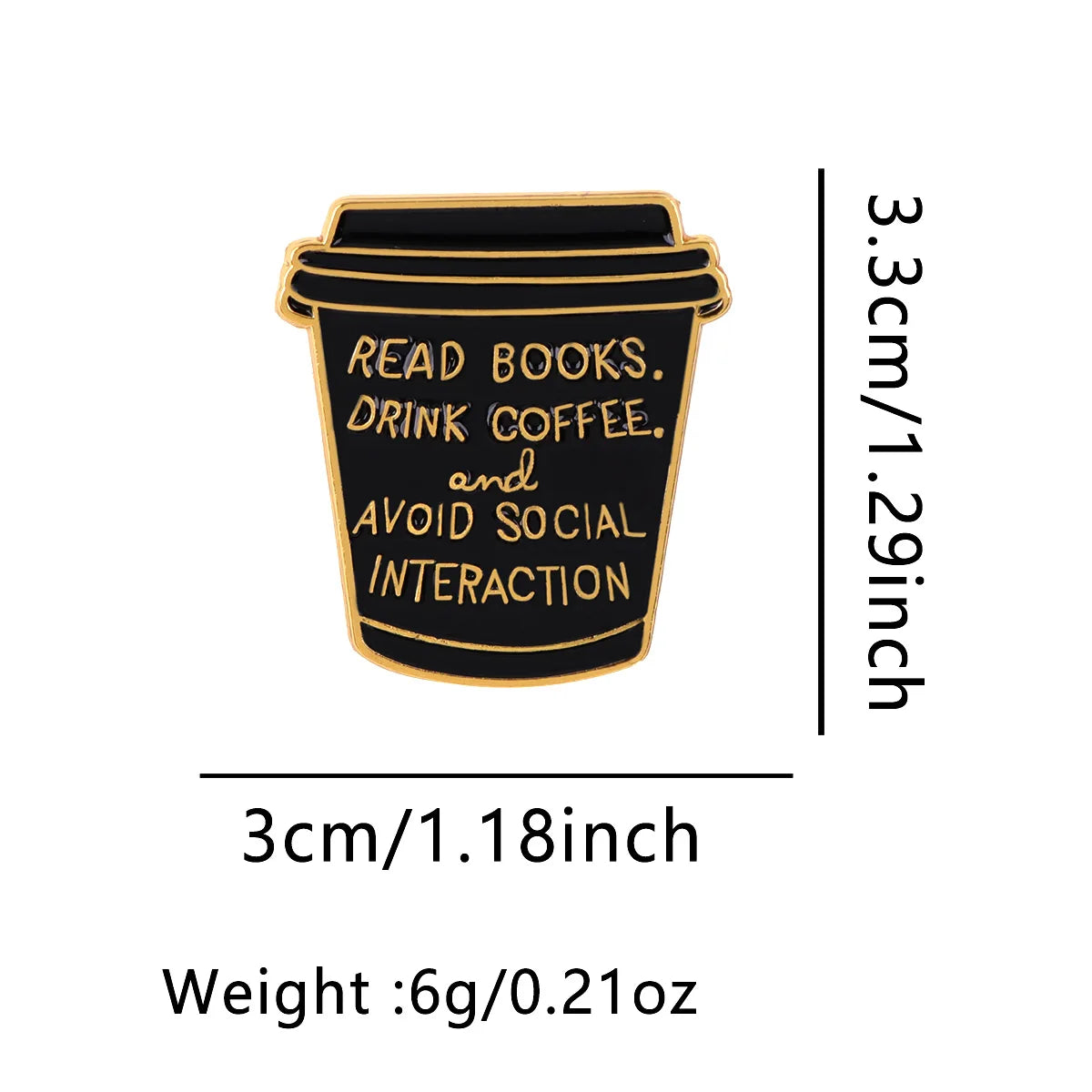 Iced Coffee Quotes Enamel Pin Cartoon Cat Brooches For Women Collar Lapel Pin Dog Badges Party Gifts Clothing Accessories