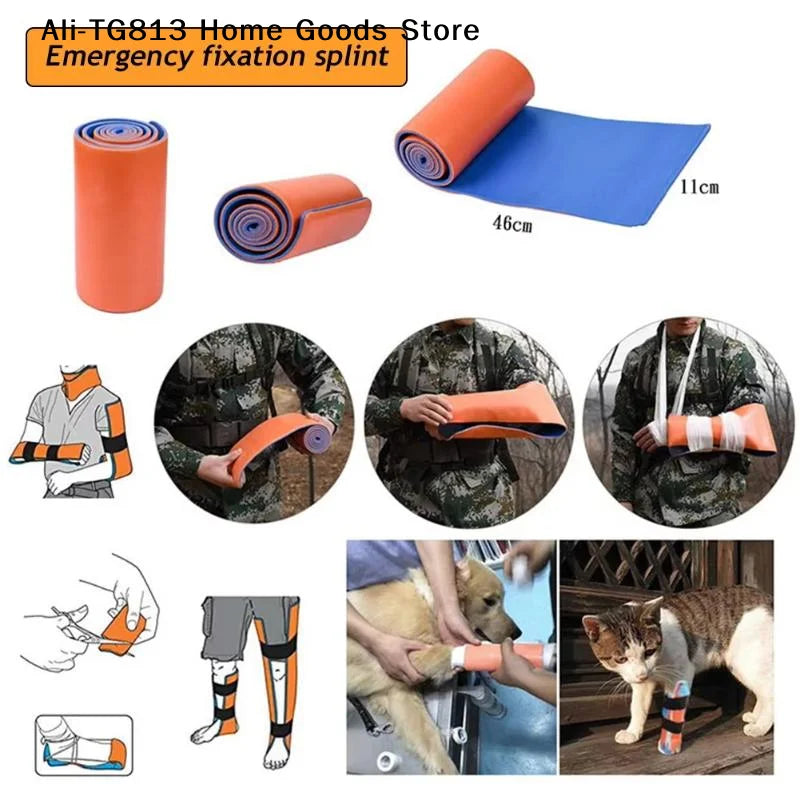 [TG813]First Aid Universal Aluminum Splint Roll, Medical Survival Polymer For Fixture Bone Emergency Kit, Outdoor Travel