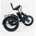20 inch fat tire pedal tricycle snow lithium battery bike