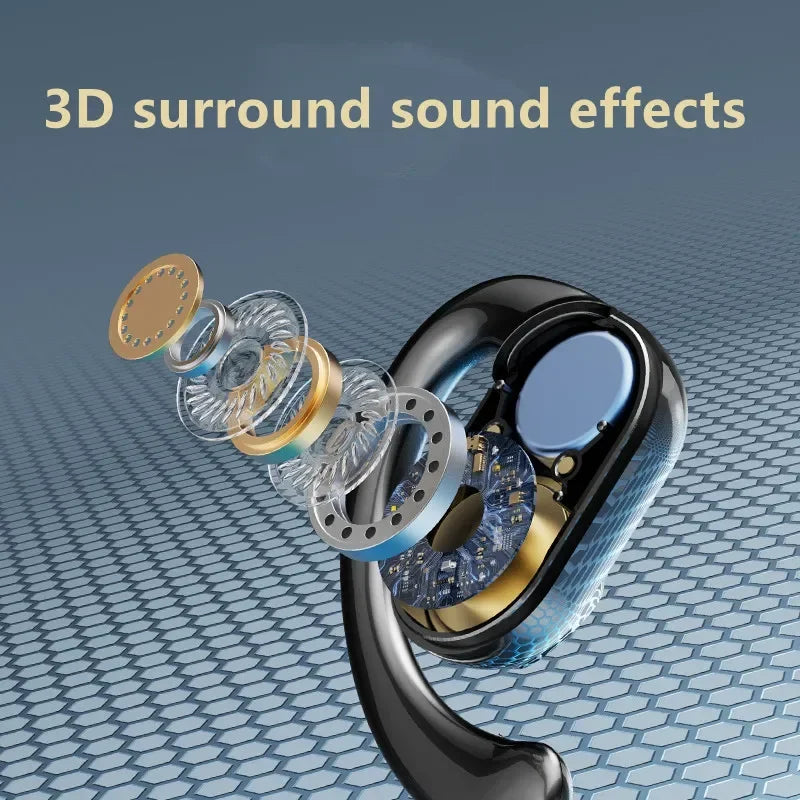 Original TWS Earhook Earphones Bluetooth 5.3 Low Latency Gaming Sport Headset HiFi Stereo Noise Reduction Earbuds