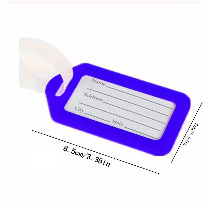 4pcs Luggage Tags Identification Tags Travel Identification Tags Multicolor Suitcase ID Labels Bag Name Tag