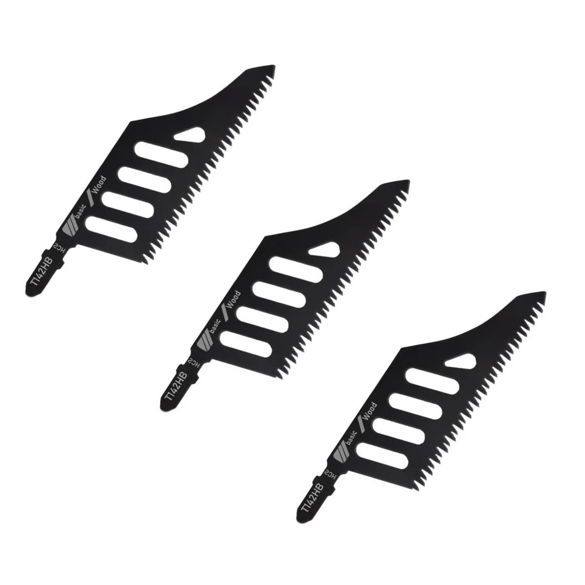 1/5Pcs T142HB Jig Saw Blade High Carbon Steel Curve Jigsaw Blade T Shank Flush Cutting Blades Replacement Woodworking Tool