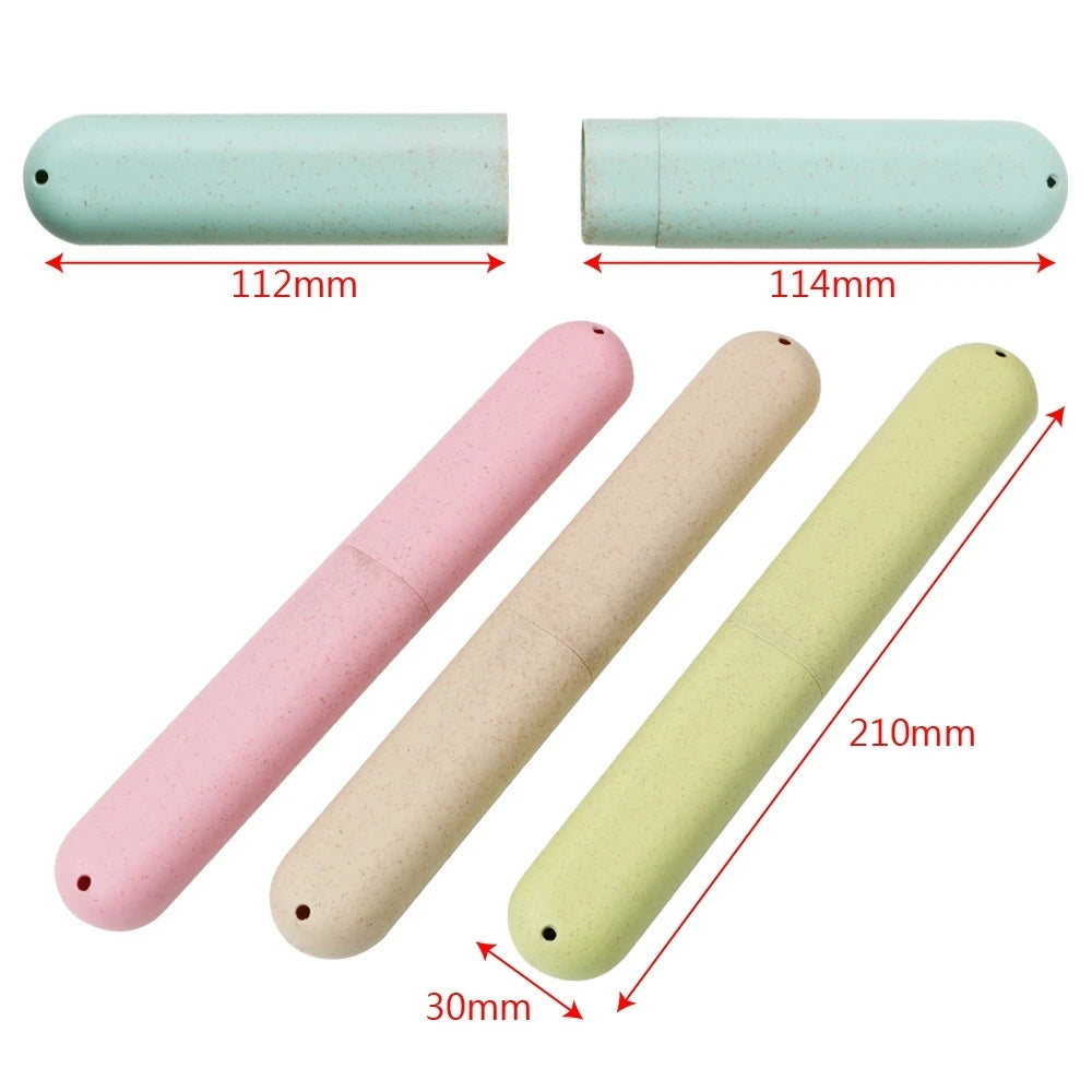 1/4Pcs Portable Travel Toothbrush Holder Plastic Toothbrush Container Protector Cover for Traveling,Camping,Home,School,Business