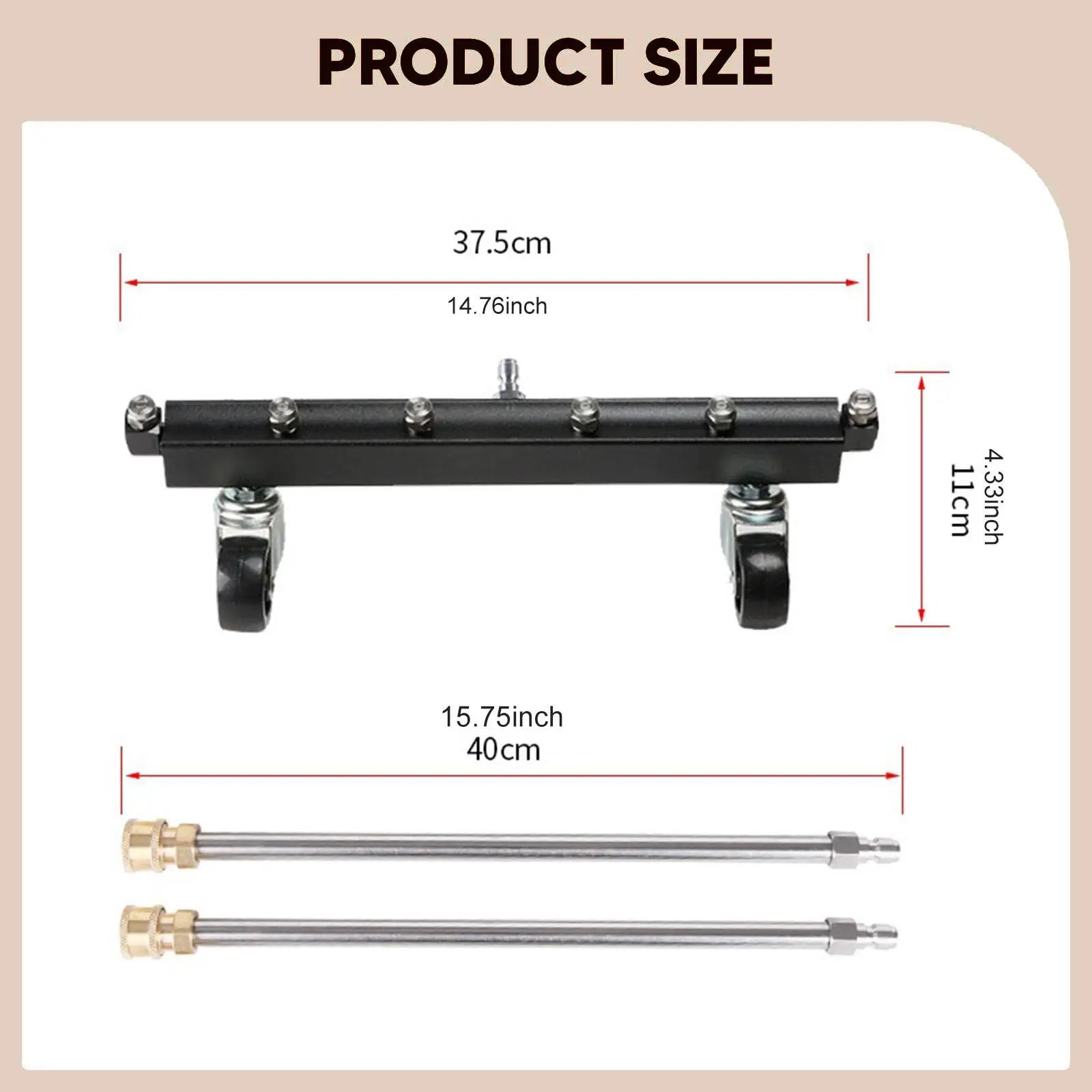Undercarriage Cleaner Efficient Cleaning Underbody Car Wash Water Broom