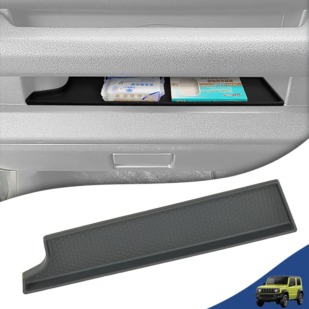 RHD Car Passenger Handle Storage Box Tray Pad Copilot Side Silicone Storage Mat for Suzuki Jimny 2024-2026 Interior Accessories