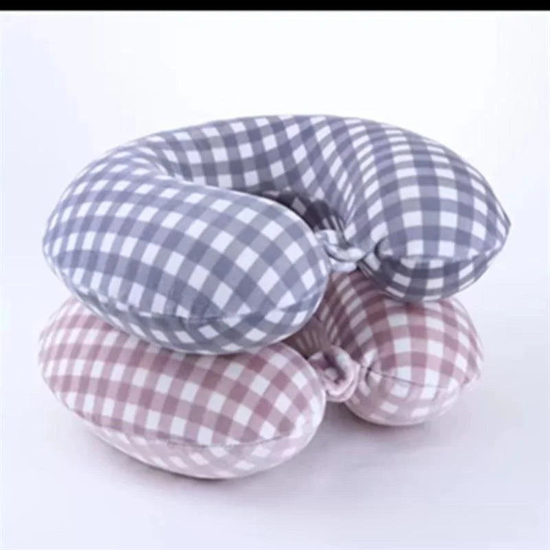 Memory Foam U-aped Ne Pillow Travel Pillow Office Nap Support Stretchable Foldable Children's Plant Floral Patterned Pillow
