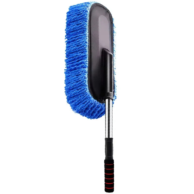 Car Washing Mop Scalable Handle Dust Remover Wax Brush Microfiber Car Cleaning Kit Soft Hair Duster Car Wash Tools Auto Parts
