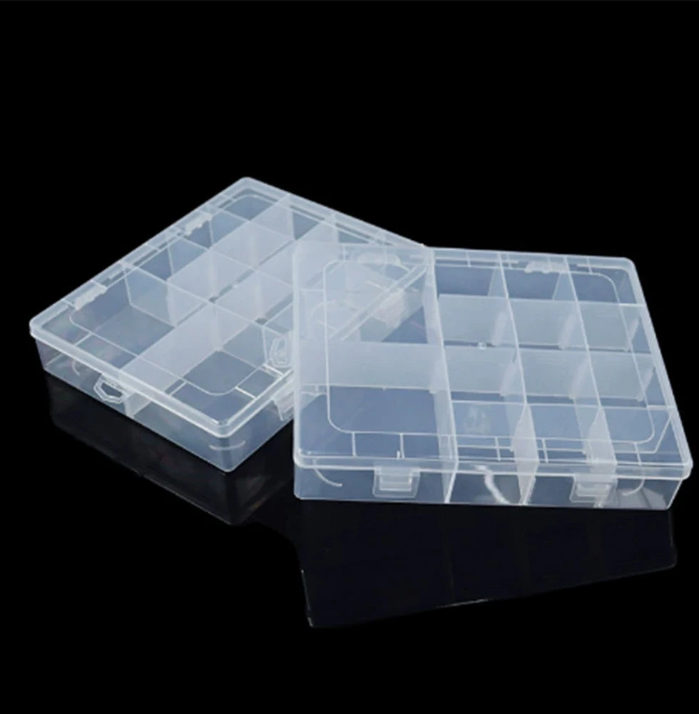 Disassemblable 14-Compartment Plastic Box Hardware Accessories Tools Desktop Drawer Accessories Fishing Gear Split Bean Containe