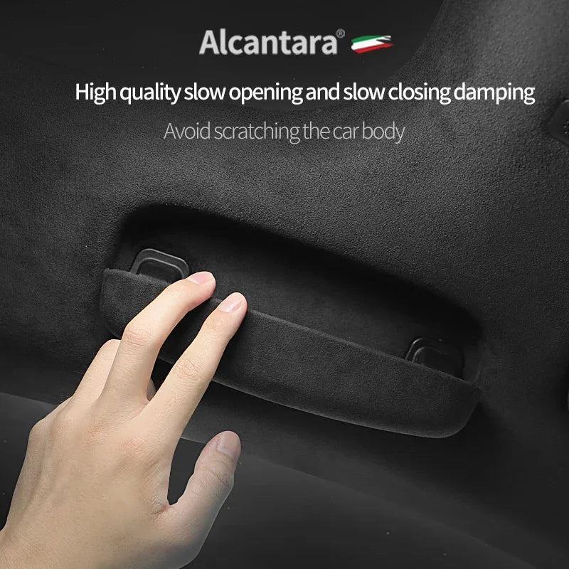 For Porsche Macan Panamera Premium 2014-2025 Suede Car Glasses Case Sunglasses Sun Glasses Storage RackHolder Protective cover