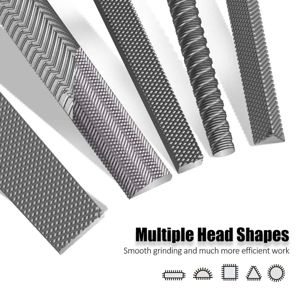 LAOA Assorted Files Set 10Pcs High Carbon Steel Precision Hand Tools for Metal Wood DIY Professional Sharpening Smoothing