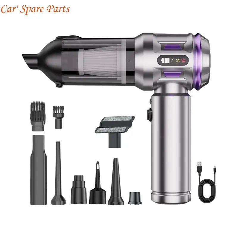 Y4UA Rechargeable Portable Wireless Handheld Vacuum 6000mAh Battery 35Min Runtime Lightweight Design For Car Home Cleaning