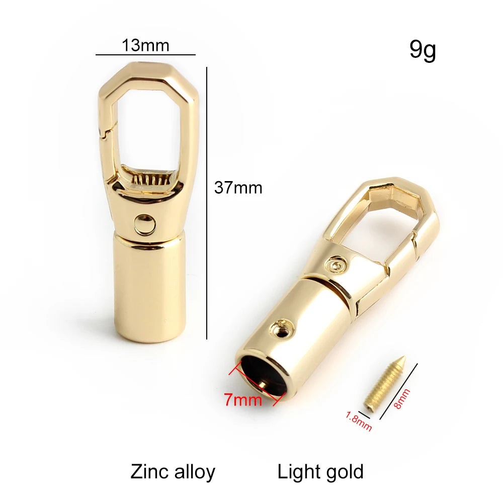 10/30/100PCS Metal Bag Straps Clasps Tassel Fringe Cap Buckle For Lether Rope Cord Lock Connector Hanger Shoulder Accessories
