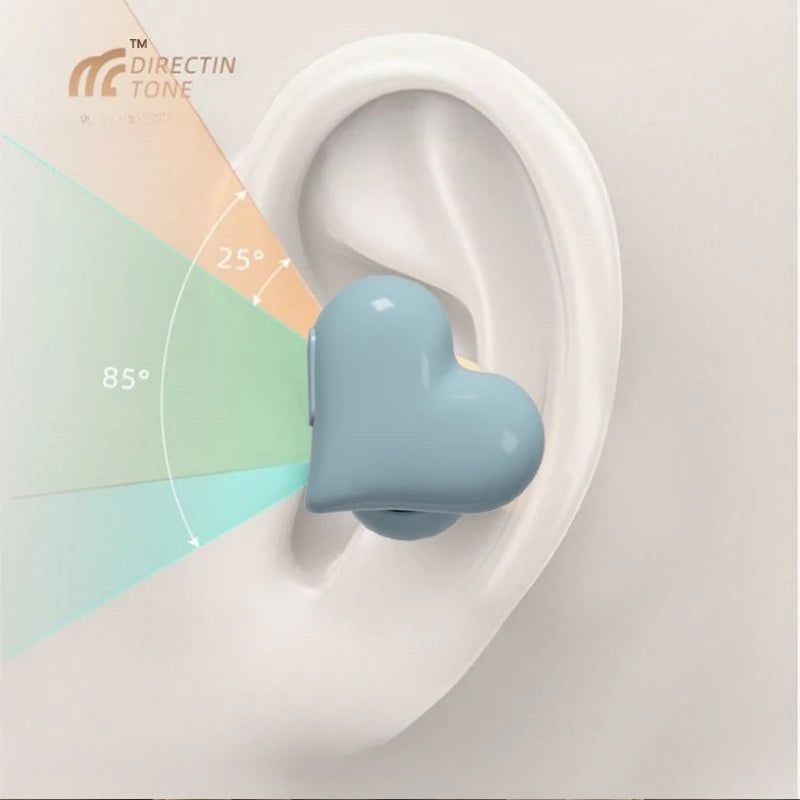 Fashion Love-shaped in-ear Bluetooth Headset Long Battery Life Noise Reduction Wireless Headset Gift