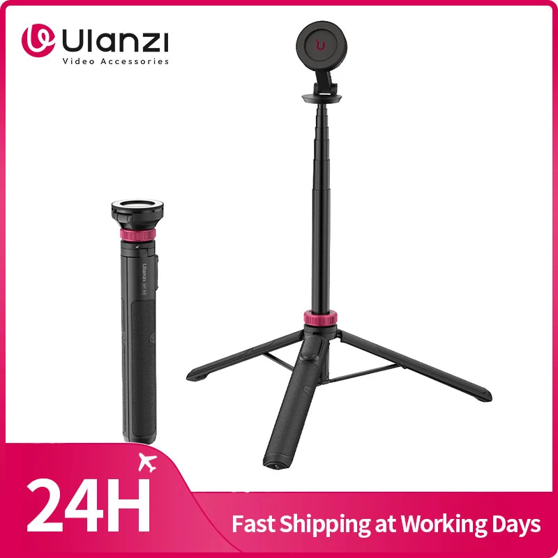 Ulanzi MT-84 Magnetic Tripod Portable Selfie for iPhone 15 14 13 Pro Max for Live Streaming Vlogging