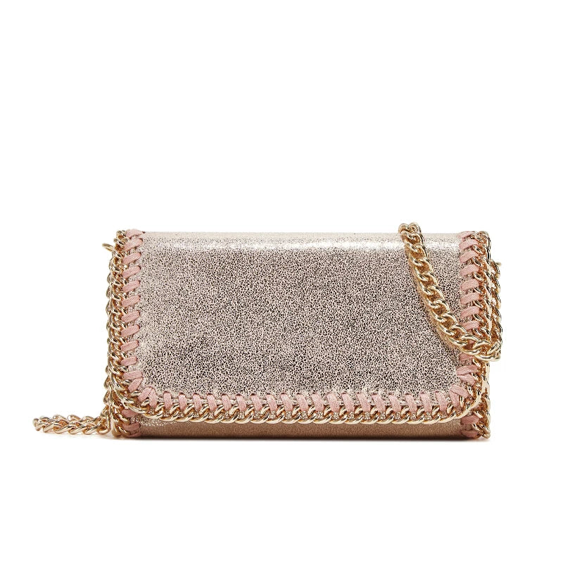 Luxury Designer Mini Crossbody Bag for Women  Fashion Chain Shoulder Bag with Phone Purse Wallet Elegant Branded Handheld Clutch