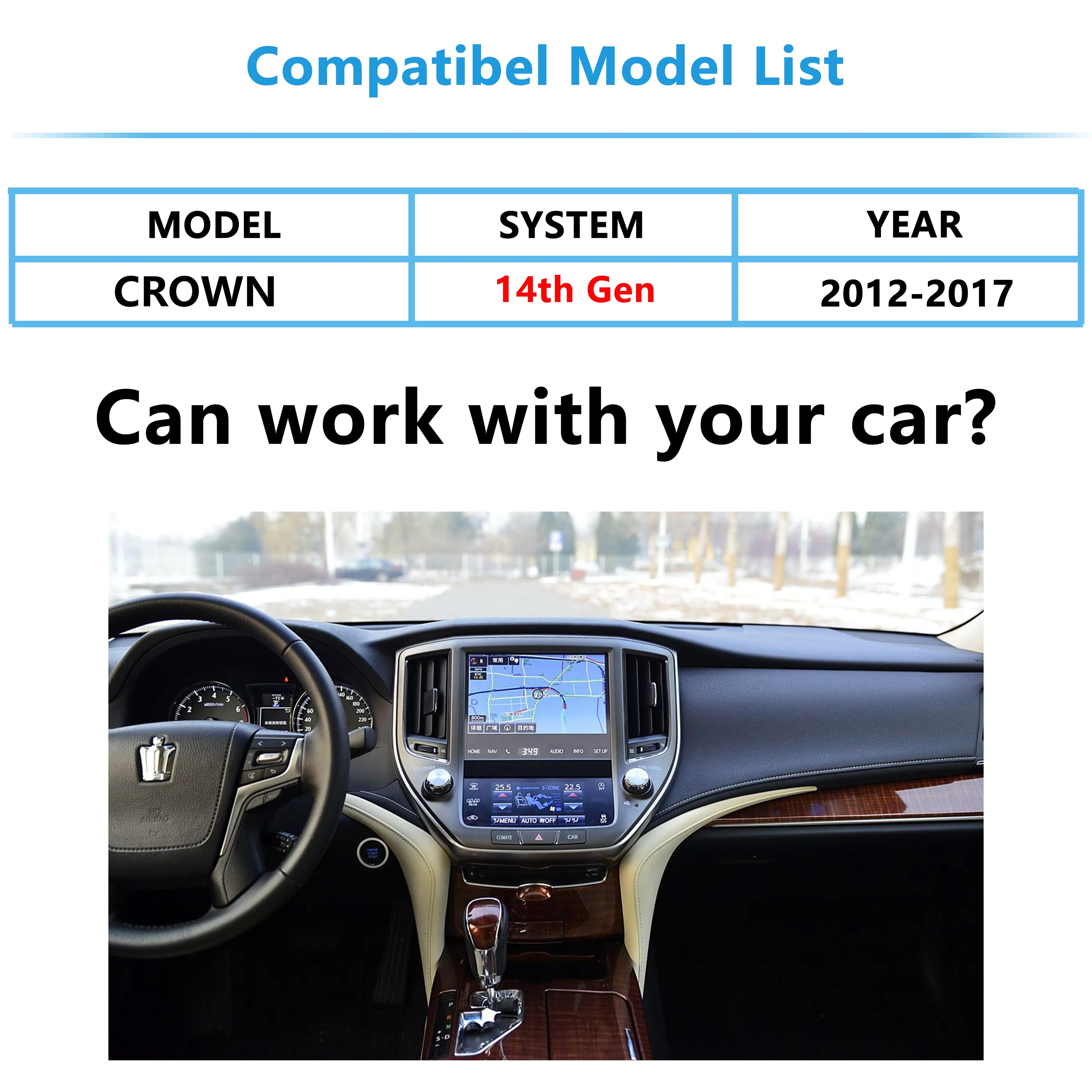 Wireless CarPlay &Android Auto Work For CROWN 14th Gen 2012-2017 Android Auto Retrofit Kit