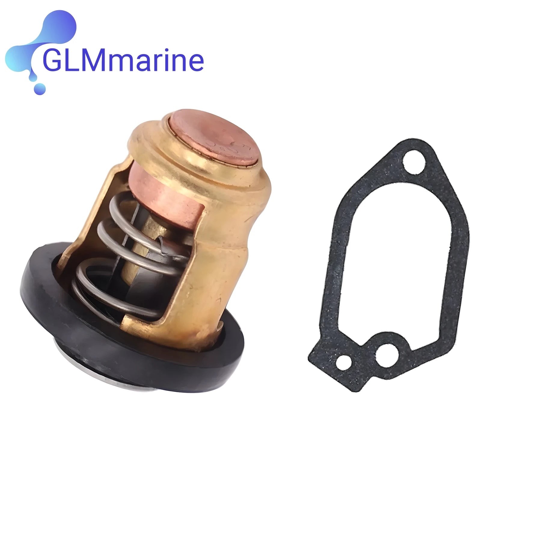 Thermostat with Gasket for Yamaha Outboard 6E5-12411-10 688-12411-10 61A-12414-A0