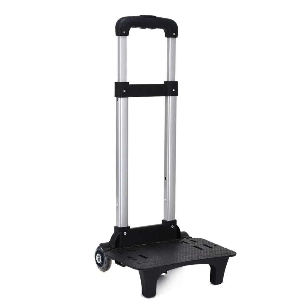 Portable 2 Wheel Luggage Travel Hand Cart Pullling Rod Carrier Trolley Rack Pet Bag Student Backpack