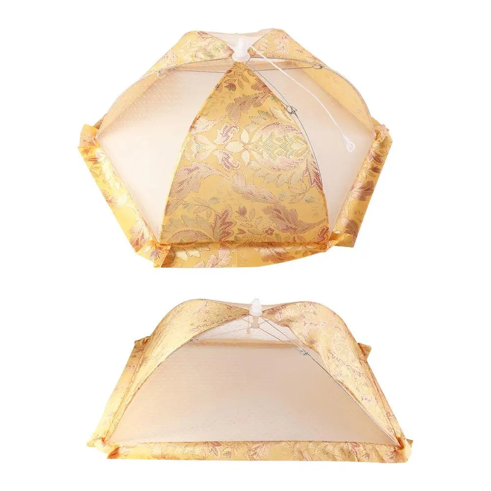 1 PCS Foldable Food Cover Breathable Lace Fabric Food Lid Creative Umbrella Shape Dish Tent For Dining Table
