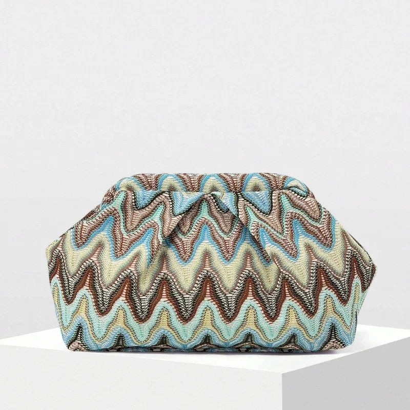 European American Retro Women Handbag Bohemian Ethnic Style Clutch Bag Fashion Elegant Exquisite Evening Bag Wedding Party Bag