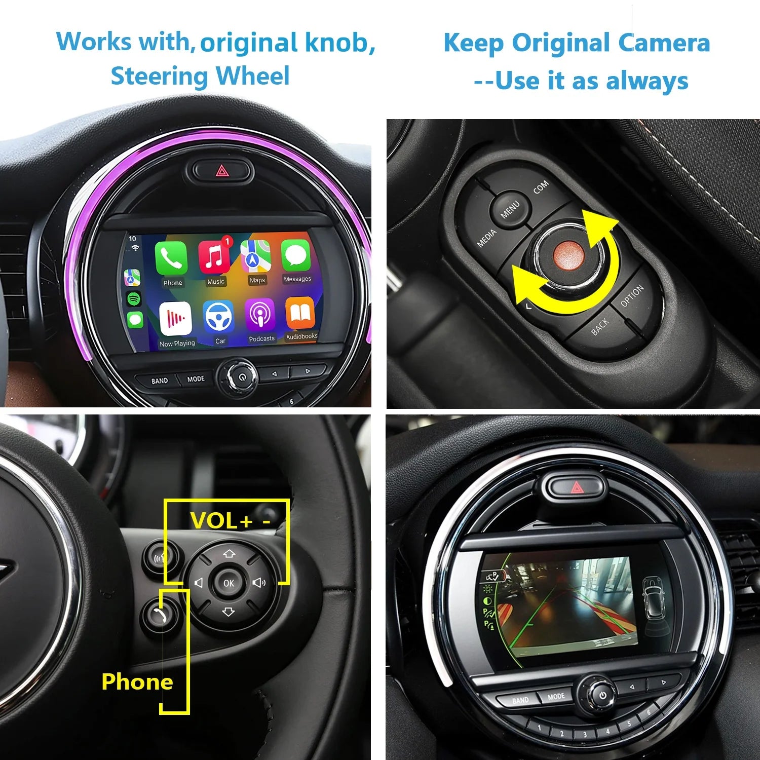 Wireless CarPlay for BMW MINI 2019-2021 Original BIS System 6.5inch Screen No Fit EVO NBT CIC, No Support Android Phone