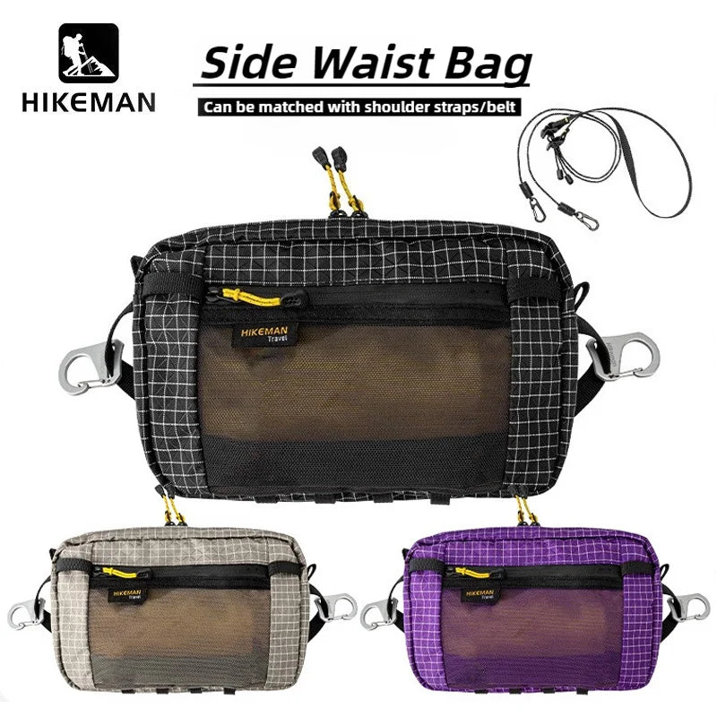 Hikeman Outdoor Sports Waist Bag UHMWPE Fanny Pack for Hiking Camping Cycling Accessories Package Phone Storage Bags Camp Gears