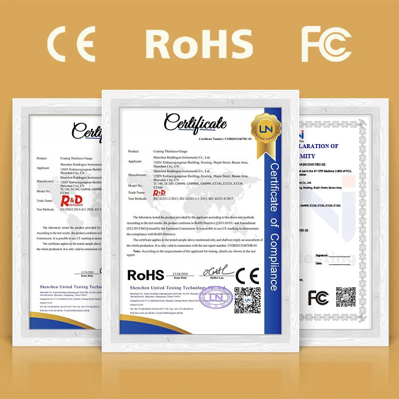 R&D ET360 Mini Micron Level  Paint Thickness Meter High Precision Car Paint Coating Thickness Gauge Fe/NFe Fe+ Zn Russian Manual