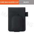 Car Sun Visor Organizer For Car Universal Eyeglasses Holder Card Storage Bag Pockets Clip Leather Interior Auto Accessories