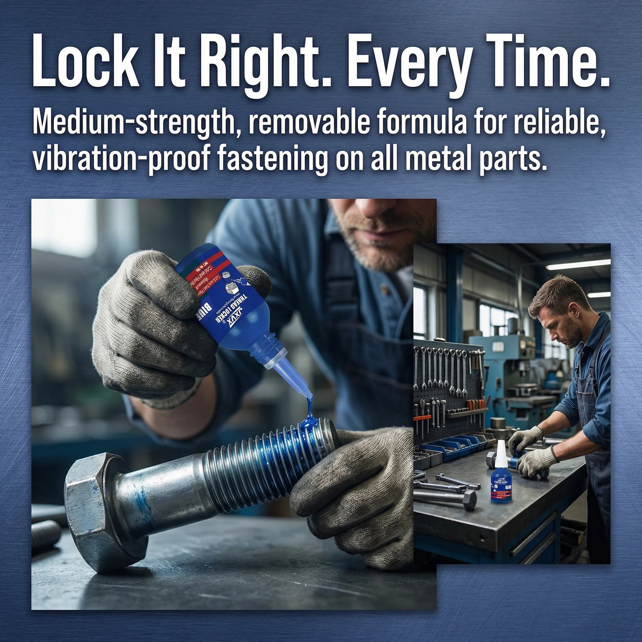 10g Anaerobic Fastener Adhesive (New Anti-Slip Threadlocker) – High to Low Strength Corrosion-Resistant Removable