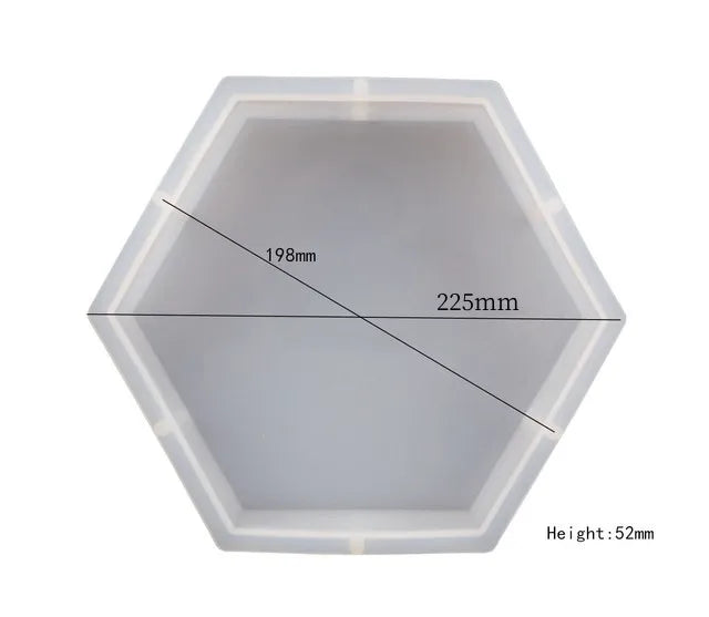 DIY Crystal Silicone Resin Mold Geometry Large Cube Heart Shaped Round Rectangular Mirror Silicone Mold For Resin Casting Making
