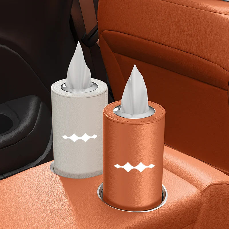 For Byd Equation Leopard 8 2025 Car Tissue Box Leopard 5  Water Cup Slot Armrest Box Paper Drawer Round Car