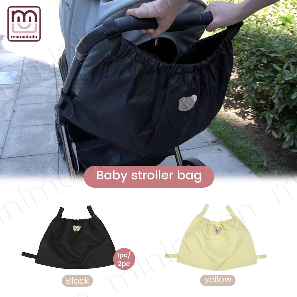 Large Capacity Baby Stroller Organizer Bag, Multi-Compartment Hanging Diaper Caddy for On-the-Go Baby Essentials