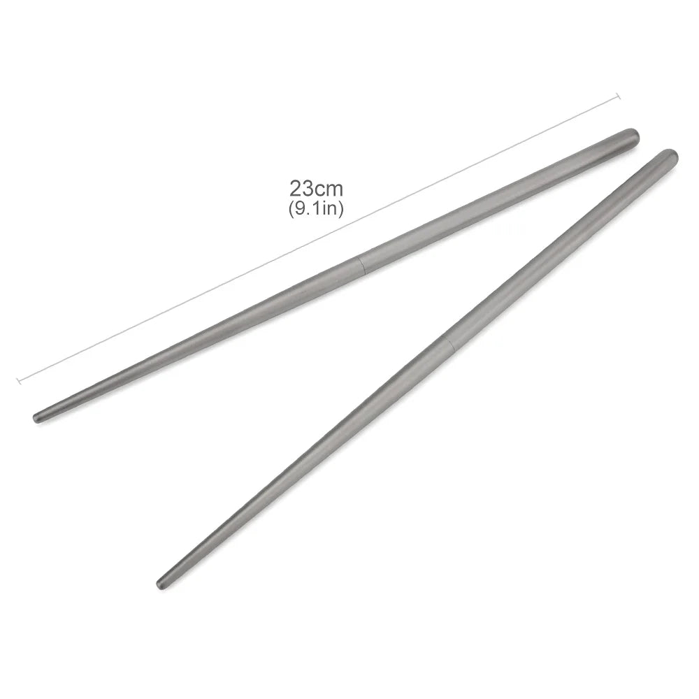 Short/Long Style Detachable Titanium Alloy Chopsticks Portable Outdoor Camping Tableware Non-toxic Picnic Tool