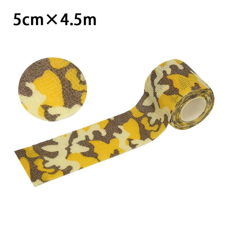New Self Adhesive Non-woven Colorful Bandage Survival Elastic Band Wound Protection Joint Fixation Outdoor Emergency Equipment