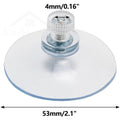 20PCS Adhesive Suction Holder Rubber Sucker Pad with Screw 25/32/41/53mm Plastic Sucker Pad Holder PVC Sucker with Screw Nut
